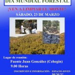 Jornada para limpiar el monte de residuos en el Día Mundial Forestal