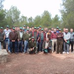 Cazadores de Cehegín y Bullas recogen gran cantidad de residuos en el Coto de Las Maravillas