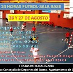 Cartel 24 horas fútbol sala base