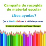 cartel campaña recogida material